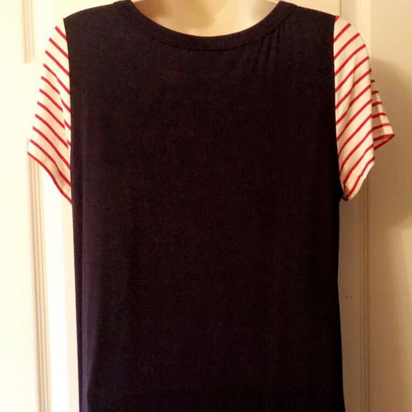 SALE -LAST FEW! Sequin American Flag Shirt - Picture 6 of 7